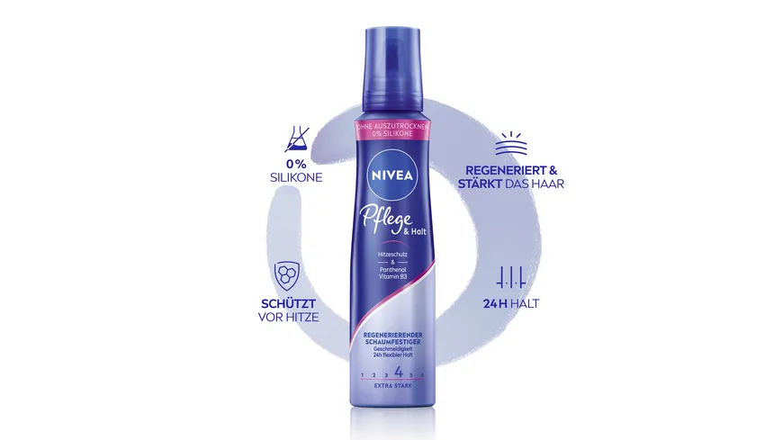 NIVEA Pflege & Halt Schaumfestiger Extra Stark 150 ml
