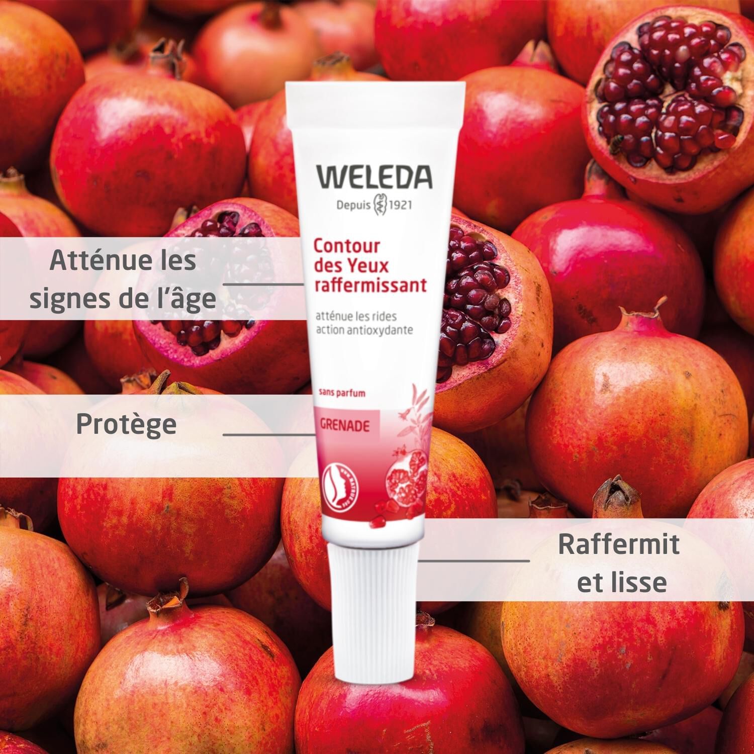 Weleda Grenade Contour des Yeux Raffermissant - Action Anti-Âge et Antioxydante - 10 ml