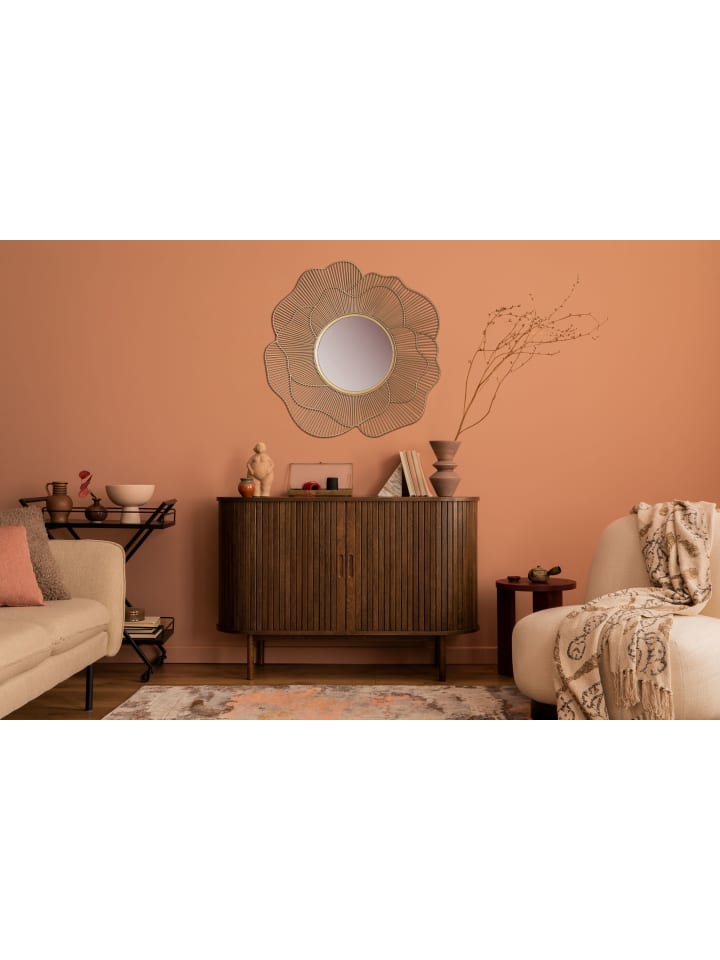 KADIMA DESIGN Wandspiegel Rose 77 cm Metall Design Hängespiegel , Eisen günstig kaufen onesize