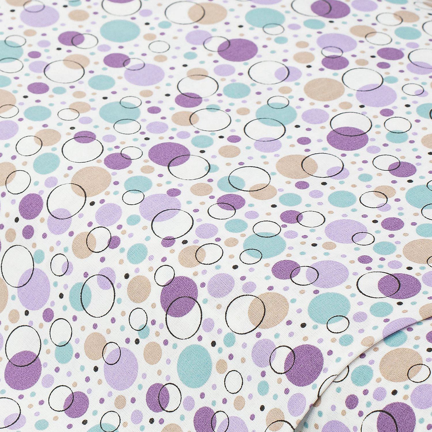 Baumwollstoff Bubbles & Kreise 