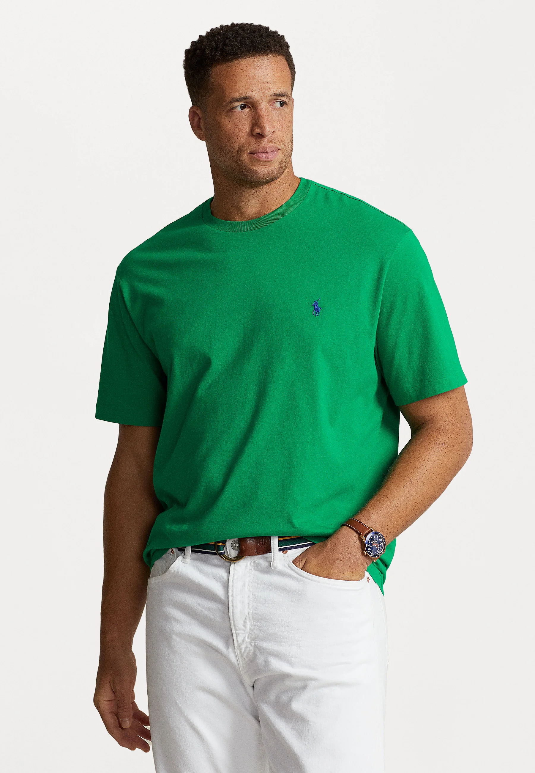 Camiseta de cuello redondo de punto Polo Ralph Lauren Big & Tall - Camiseta básica