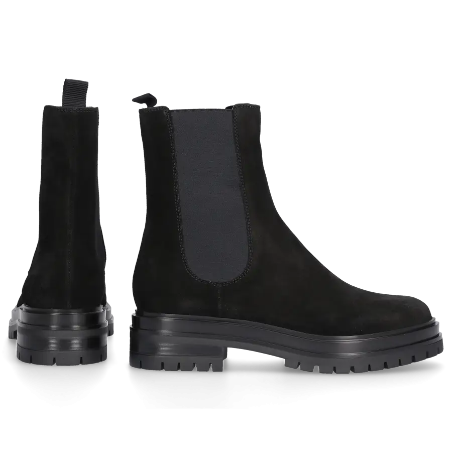 Gianvito Rossi - Chelsea Boots CHESTER Veloursleder - schwarz