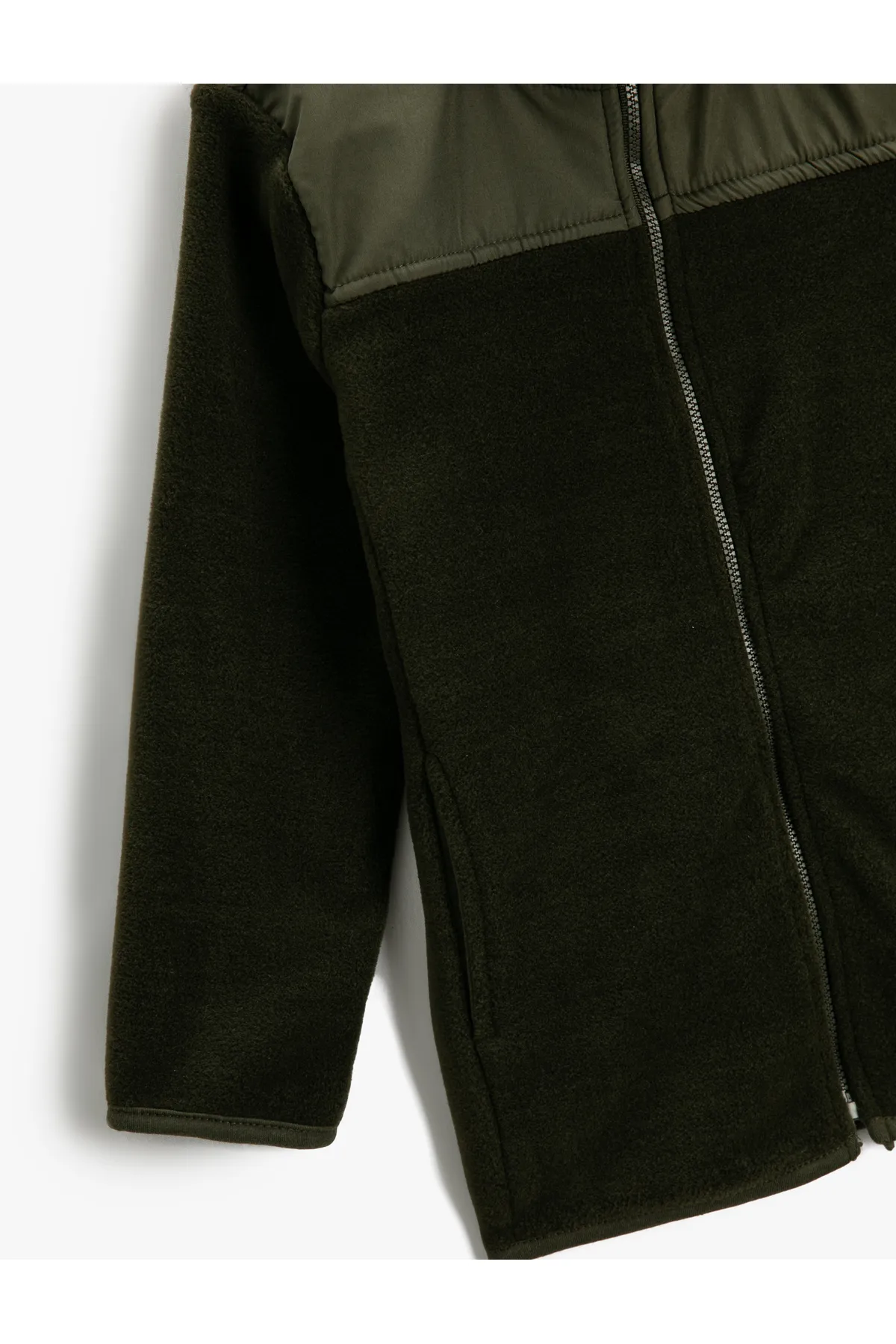 Koton  Fleece-Sweatshirt mit Reißverschluss und Stehkragen