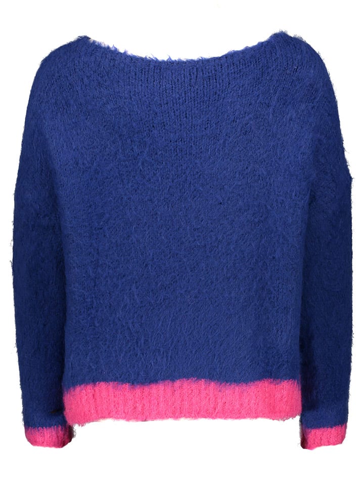miss goodlife Pullover in Dunkelblau/ Pink günstig kaufen