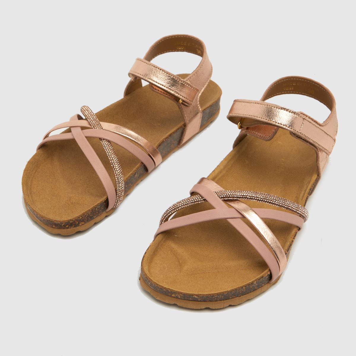 schuh ljusrosa lugna flickor ungdomssandaler