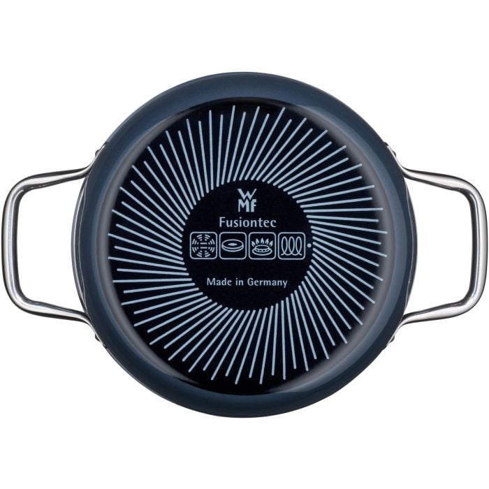 WMF Fusiontec Essential Bratentopf mit Deckel, 20cm Blueberry