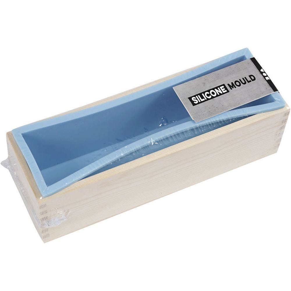 Creotime Kreativset Silikonform im Holzkasten, H: 8 cm, L: 27,5 cm, B: