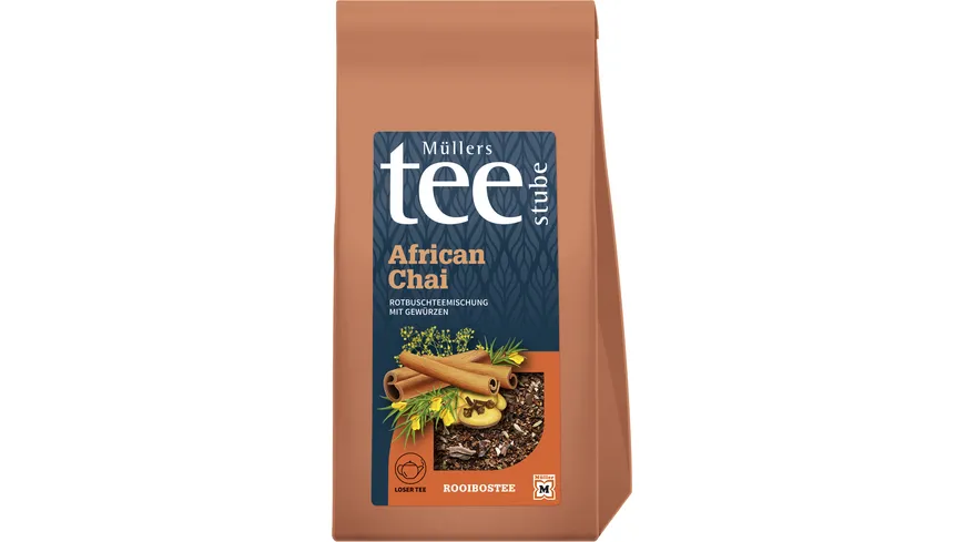 Müllers Teestube Rooibostee Lose African Chai 200 g