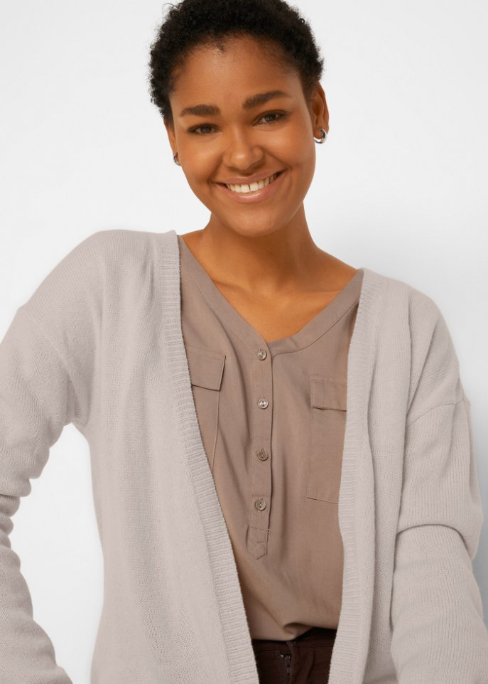 Basic Strickjacke