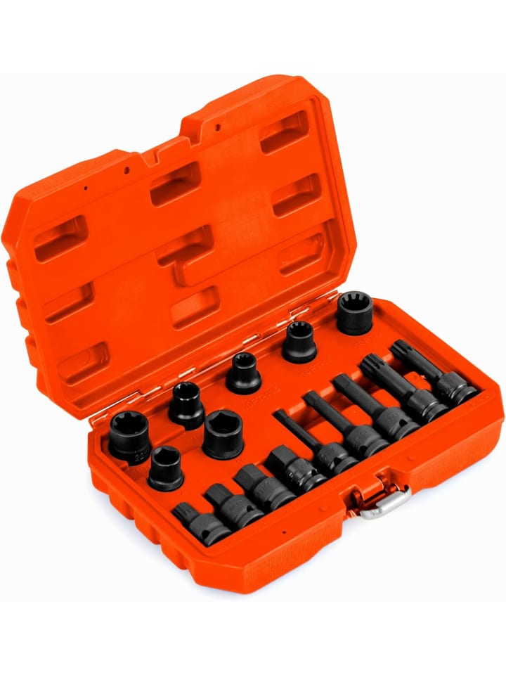 COSTWAY 16 tlg. Set Steckschlüsselsatz in Orange günstig kaufen onesize