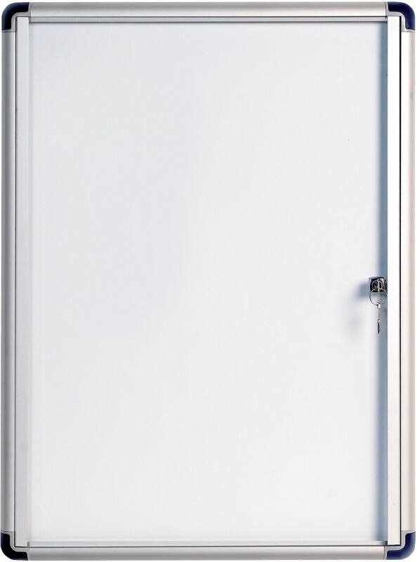 Bi-Office Enclore Indoor Budget Abschließbarer Schaukasten Magnetisch 6 x A4 Lackierter Stahl 73,4 (B) x 67,8 (H) cm Weiß