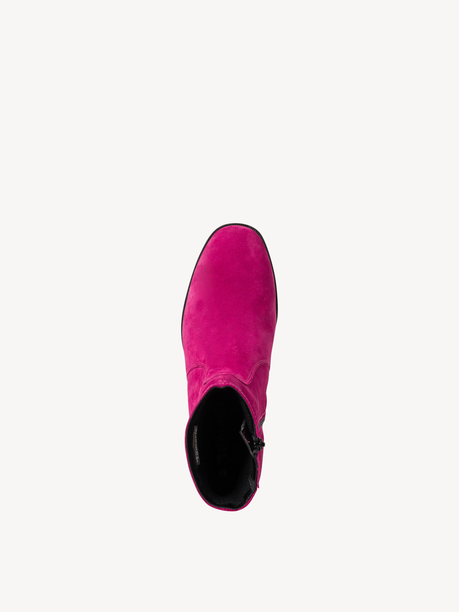 Bottine en cuir - rose fuchsia