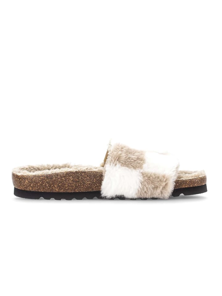 Gabor Fashion Plüschhausschuhe in beige günstig kaufen