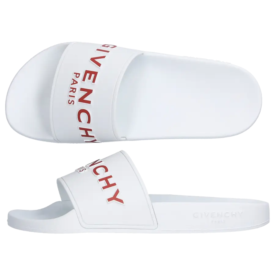 Givenchy - Badeschuhe PARIS Gummi - weiß