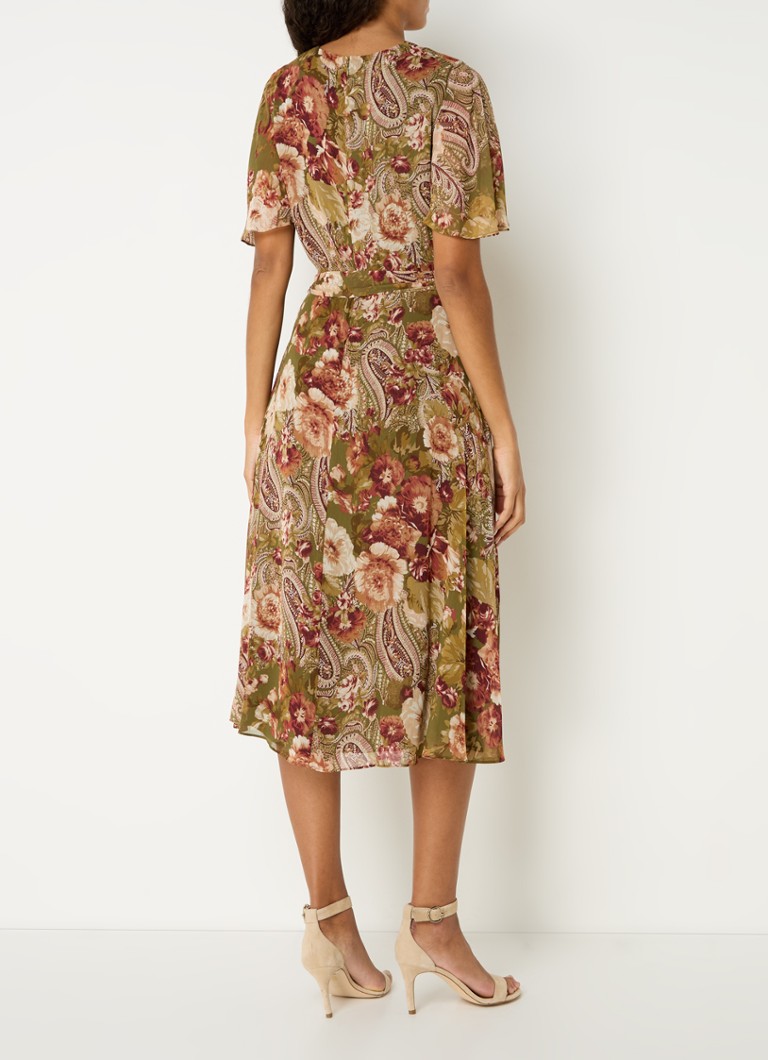 Ralph Lauren midi tunika haljina s paisley uzorkom i pojasom