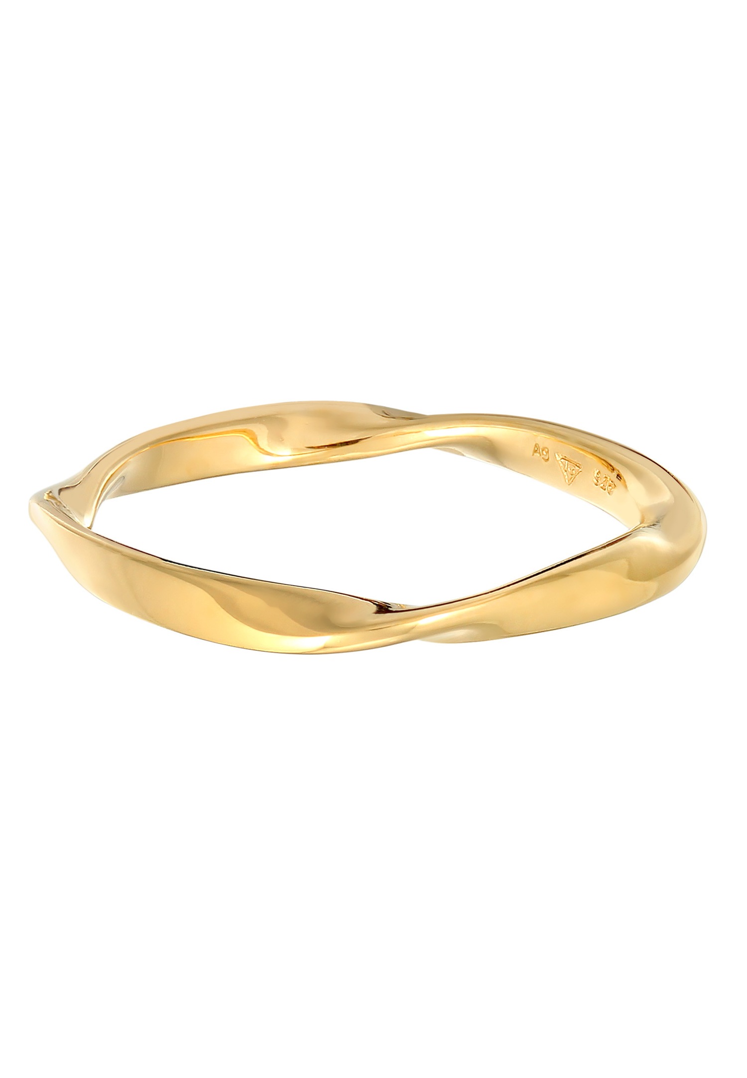 Bague Elli pour femme « Basic Stacked Twisted » en argent sterling 925