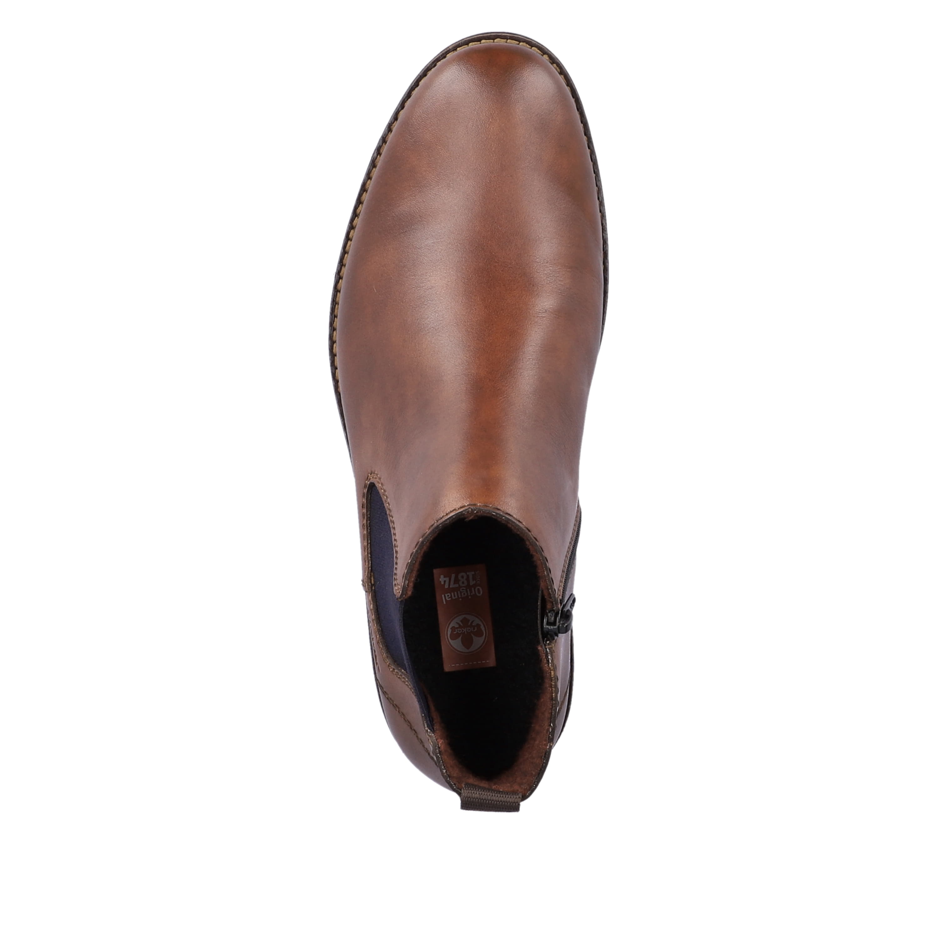 Rieker Herren Chelsea Boots nussbraun-schwarz