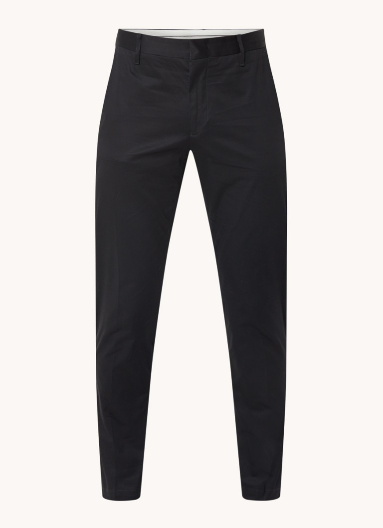 Emporio Armani sašaurinātas piegriezuma chino bikses ar sānu kabatām un elastīgu piegriezumu.