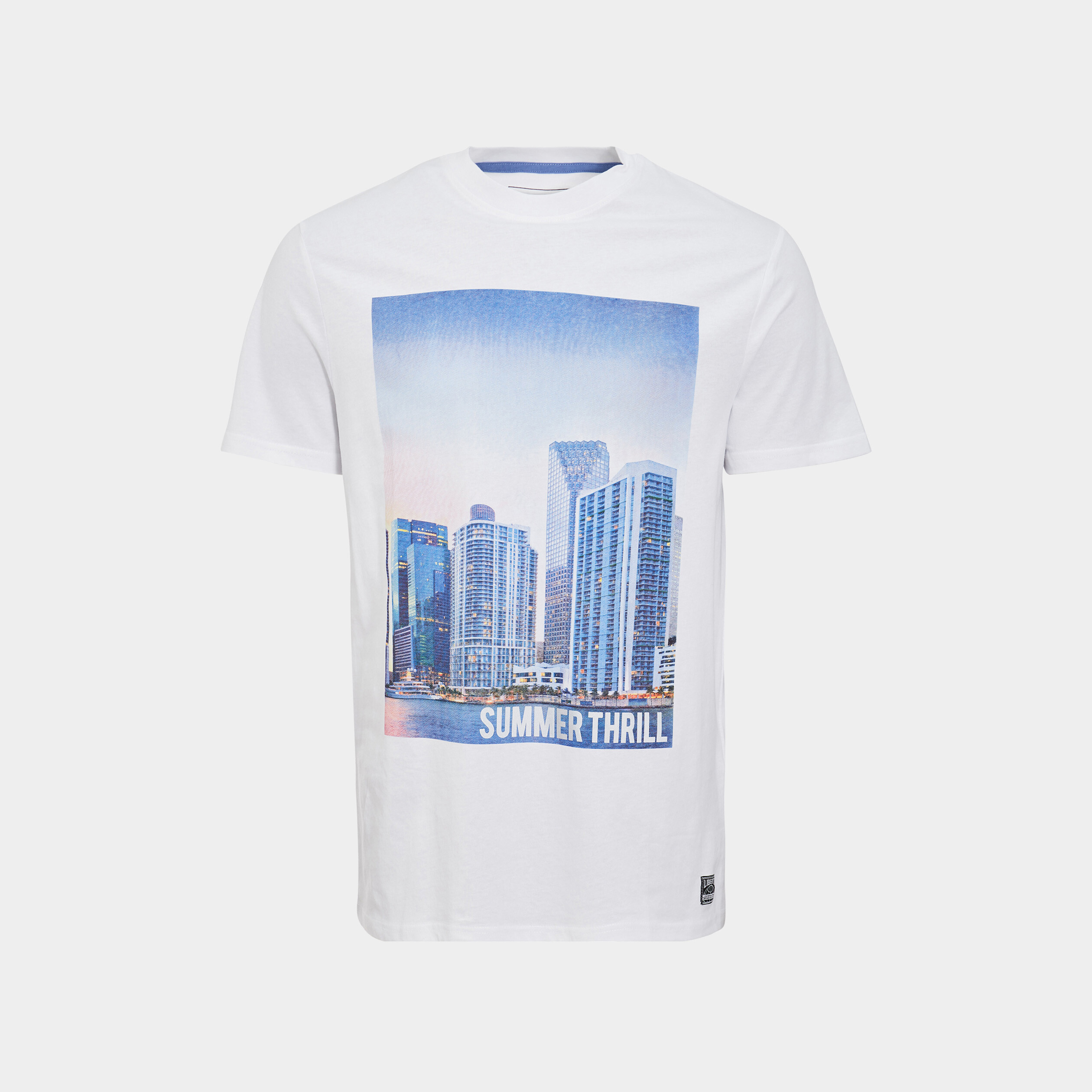 T-shirt manches courtes Liberto blanc homme | La Halle