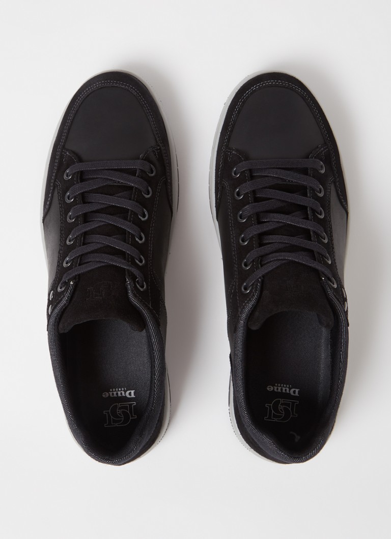 Sneakers Dune London in pelle Teffla con dettagli in camoscio
