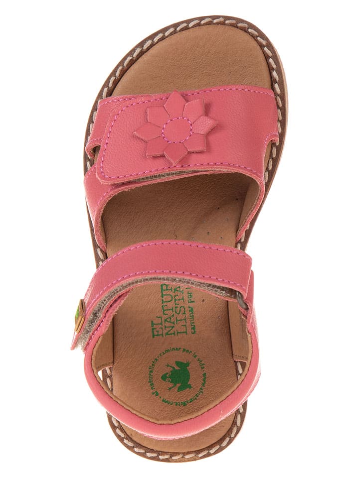 El Naturalista Leder-Sandalen in Pink günstig kaufen