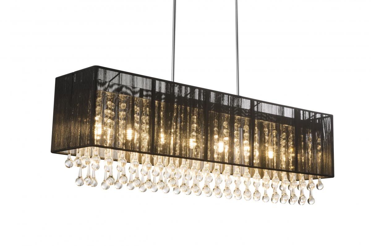 Globo Lighting - BAGANA - Hängeleuchte Metall verchromt, 8x G9 LED