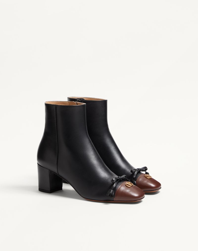 Bota de cano curto Valet Du Roi 60mm em couro de cabra