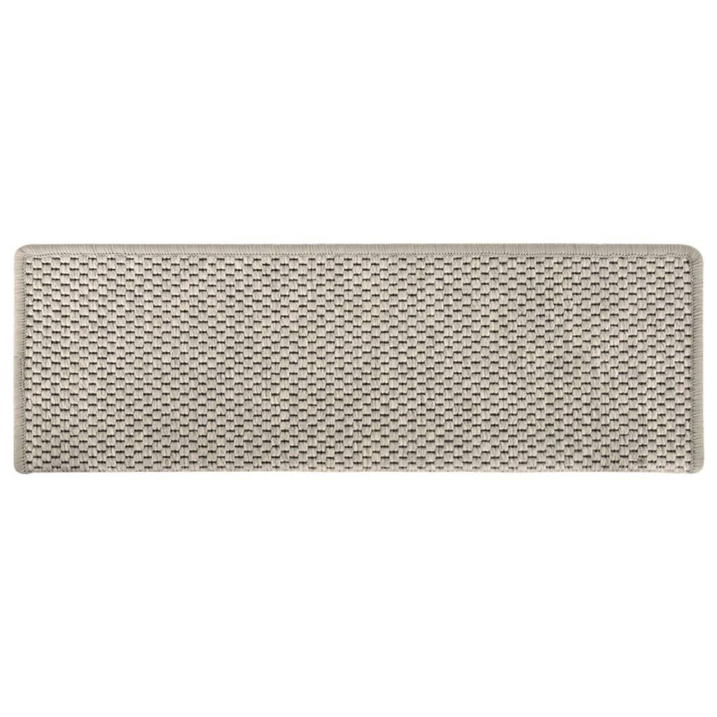 Stufenmatte Treppenmatten Selbstklebend Sisal-Optik 15 Stk. 65x21x4 cm, vidaXL, Andere, Höhe: 0.53 mm