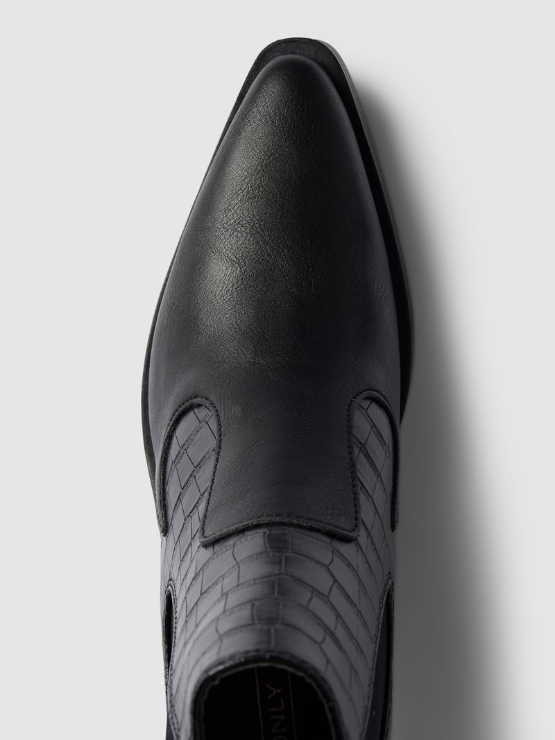 Ankle Boots im Cowboy-Stil Modell 'BRONCO' in schwarz