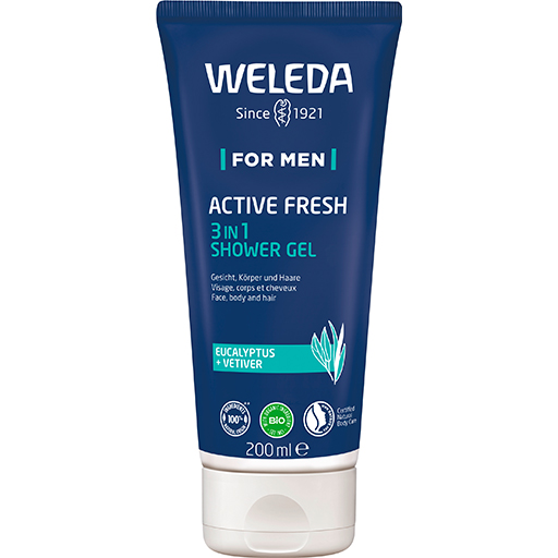 WELEDA for Men Active Fresh 3in1 Shower Gel  200 ml  Duschgel