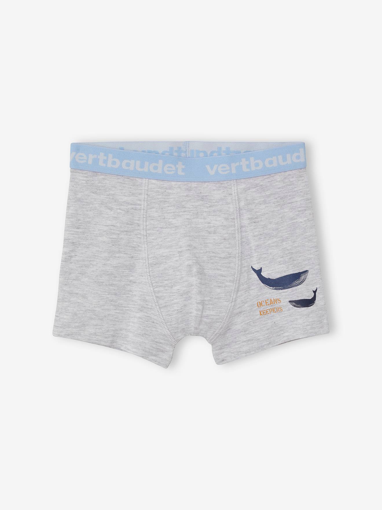 Vertbaudet 5er-Pack Jungen Boxershorts, Wale Oeko-Tex - pack blau
