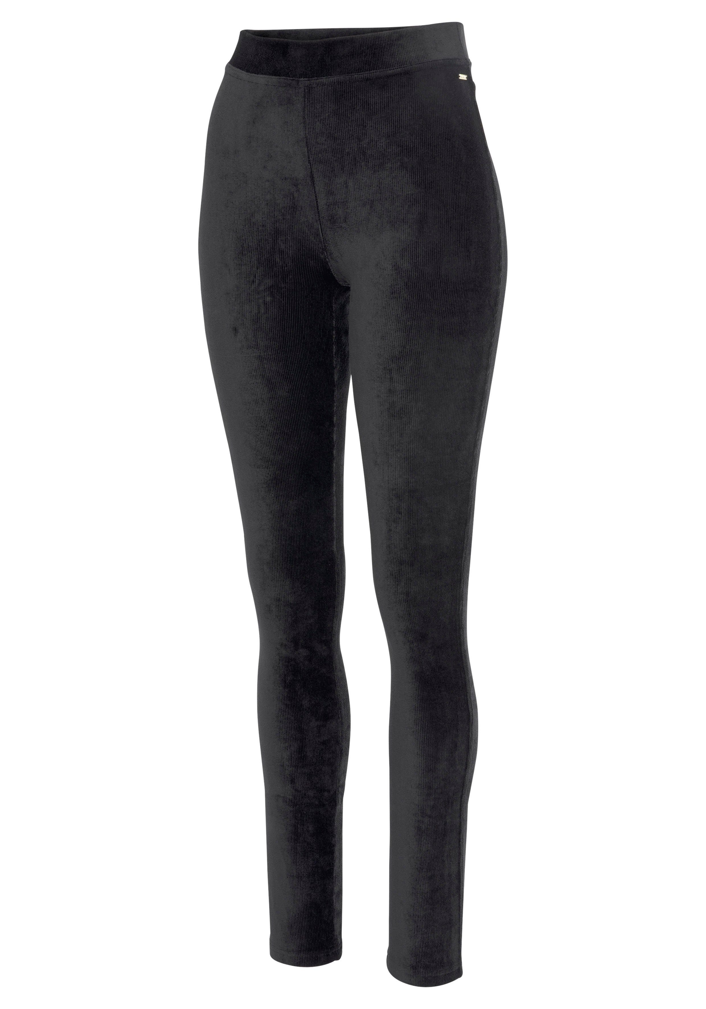 LASCANA Leggings aus weichem Material in Cord-Optik, Loungewear