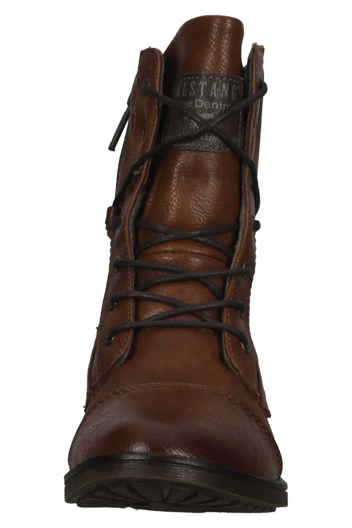 Mustang  Stiefelette - Braun - Blockabsatz