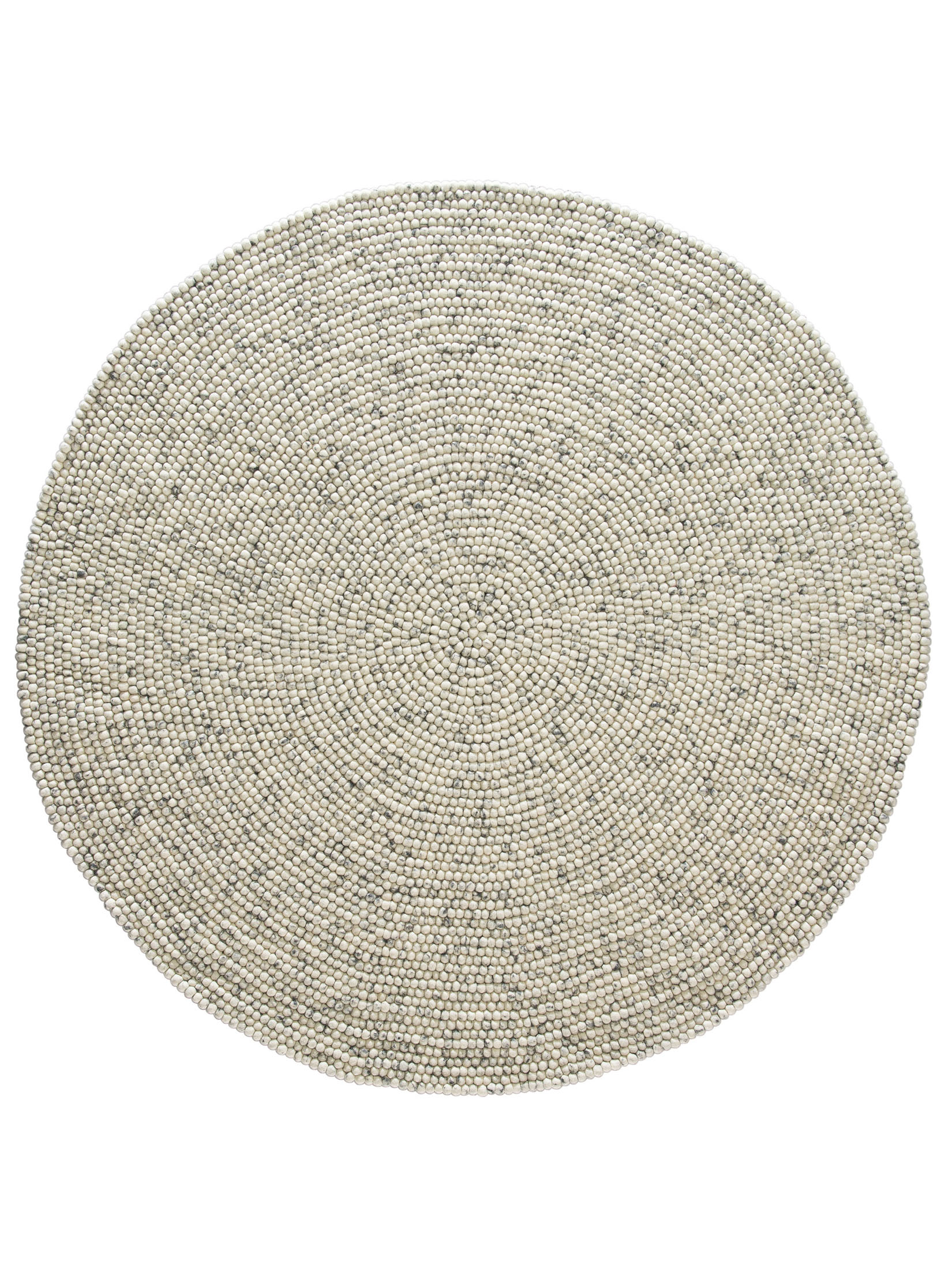 Smedby Filzkugel-Teppich, Grey Natural