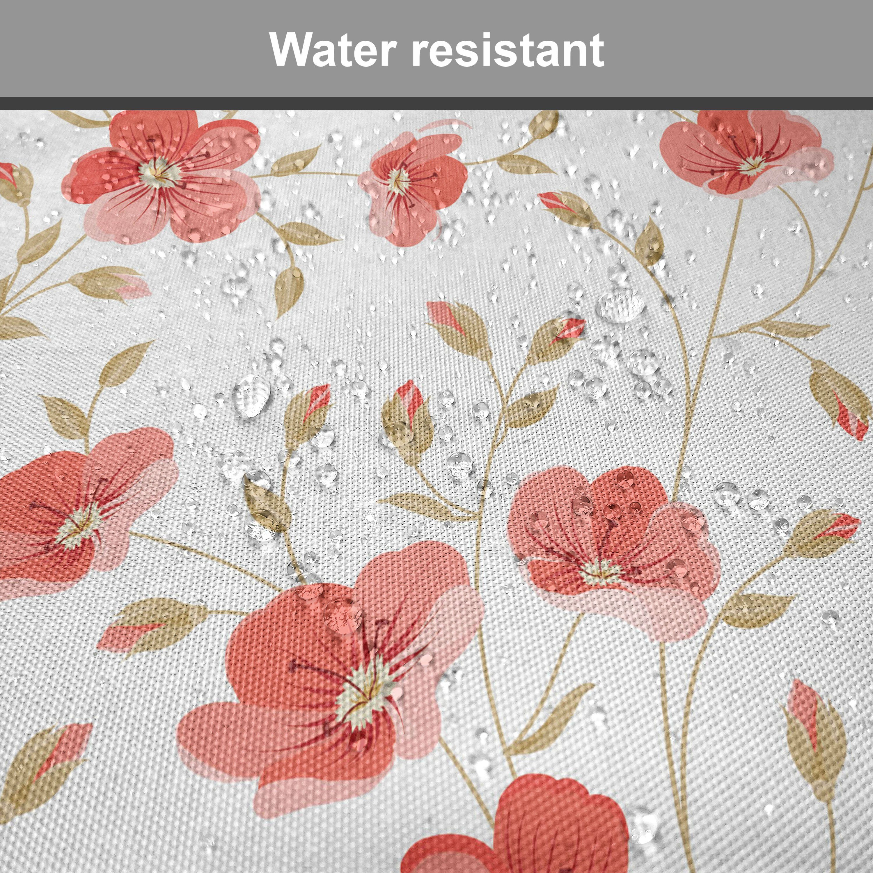 Abakuhaus Stuhlkissen Dekoratives wasserfestes Kissen mit Riemen für Küchensitze, Blume Peony Blumen-Blüte