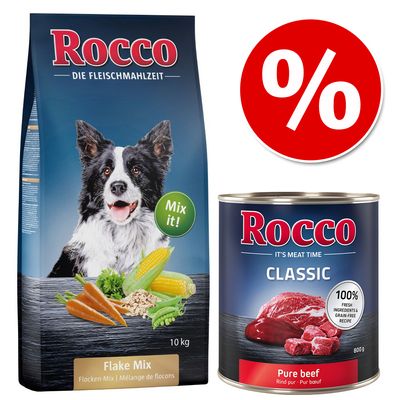 10 kg Rocco Flocken-Mix + 6 x 400g oder 800g Rocco Classic
