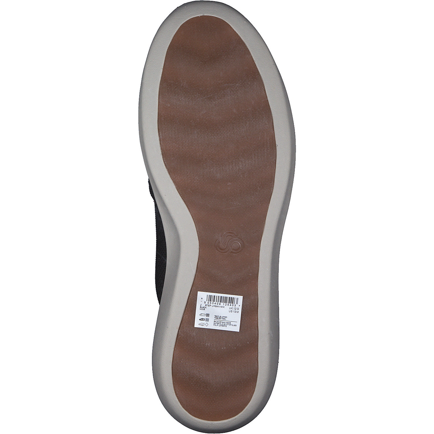 Clarks Step Urban Mix 2613, Sportliche Halbschuhe, Herren, BLACK