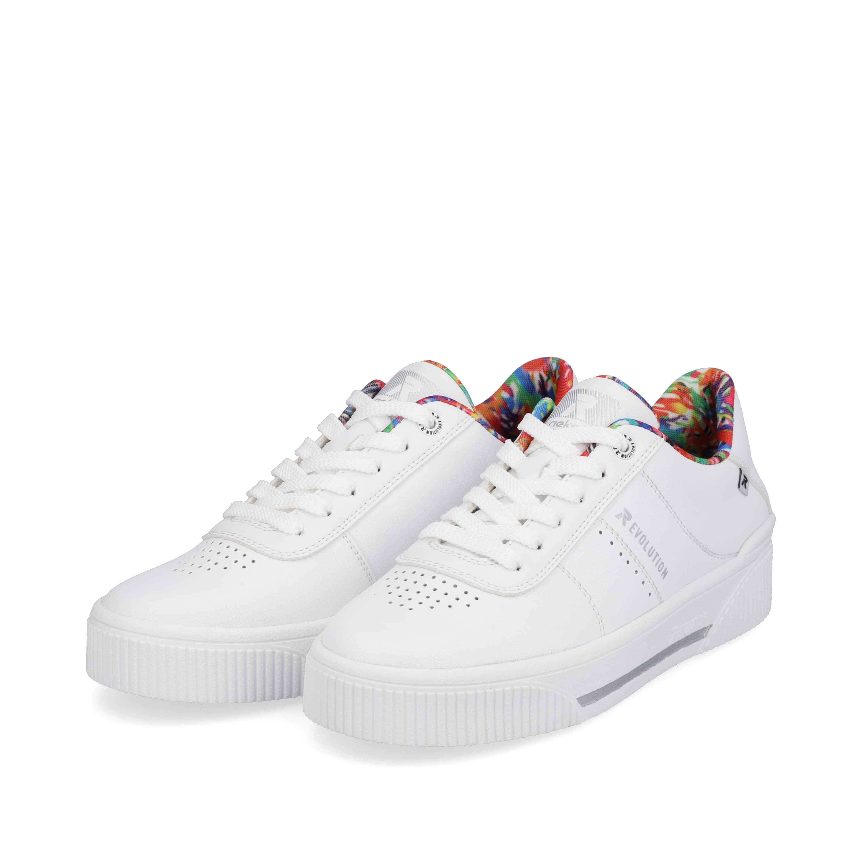 Rieker Damen Sneaker Low frost white