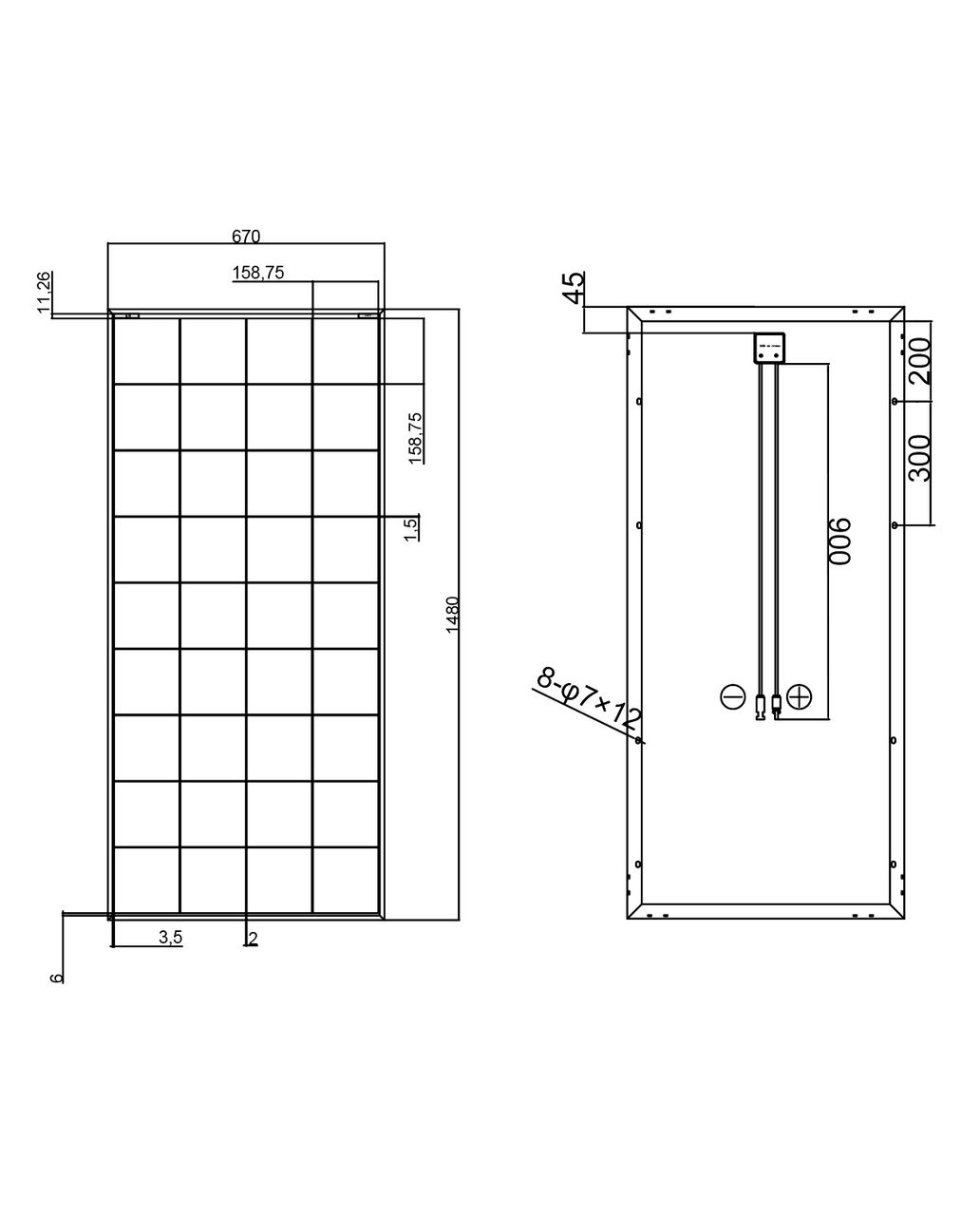 Enjoy solar Monokristallines Solarmodul 200W/12V