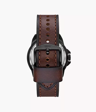 Fossil Uhr Bronson Automatikwerk LiteHide-Leder braun