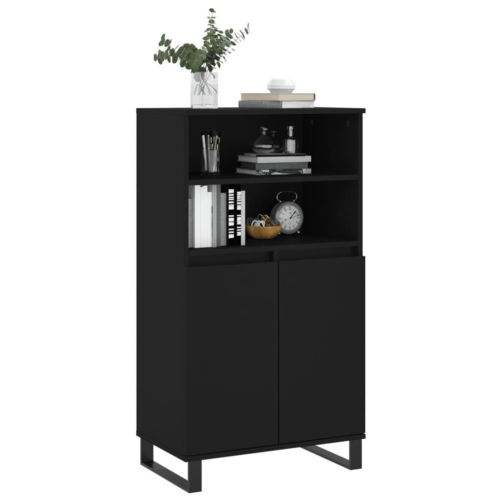 vidaXL Sideboard Highboard Schwarz 60x36x110 cm Holzwerkstoff (1 St)