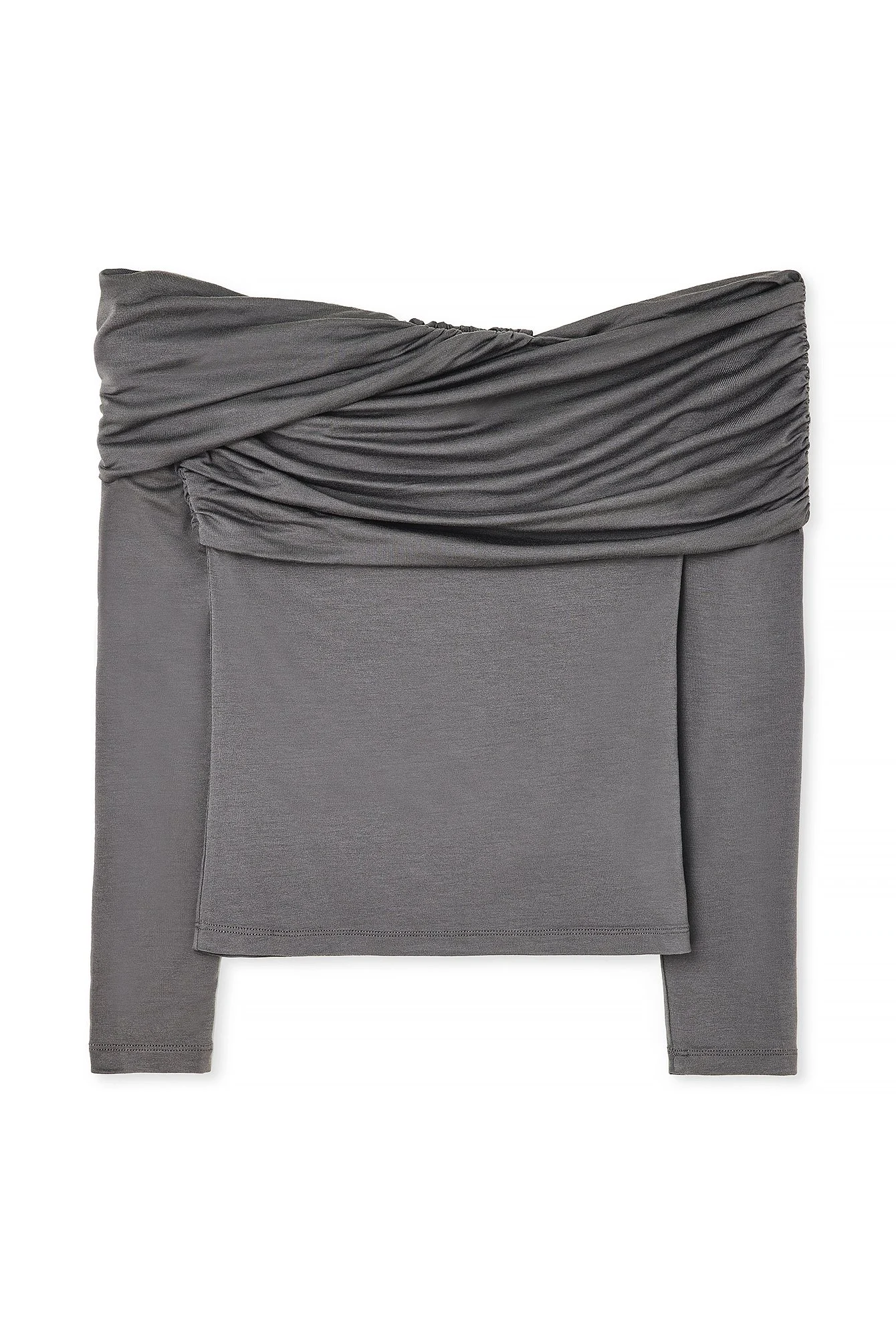 Soft Line Off Shoulder Draped Top