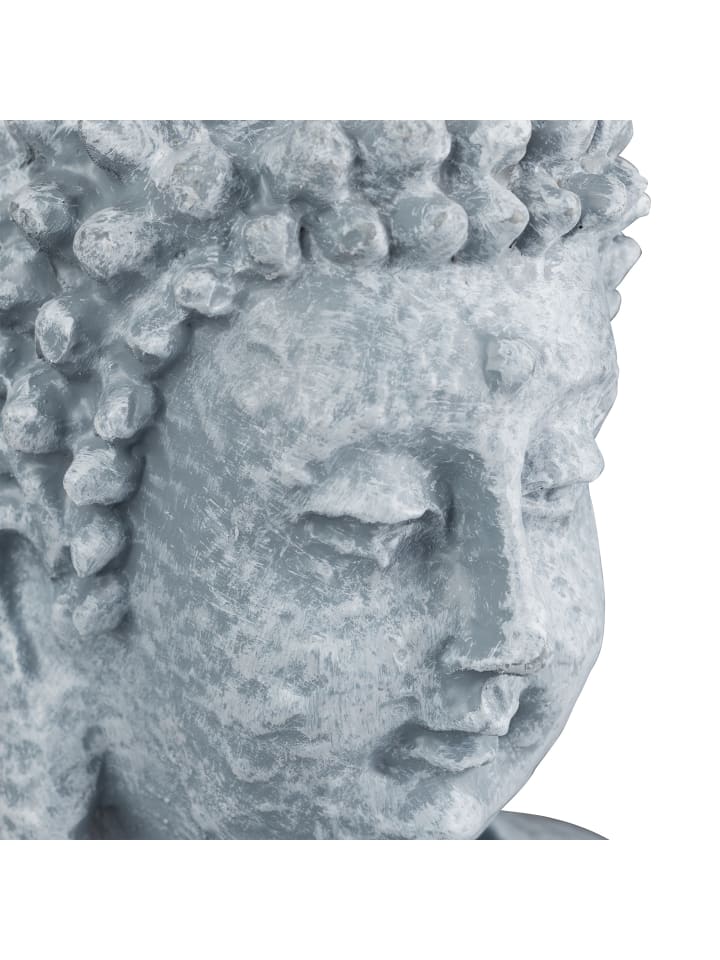 relaxdays Buddha Figur in Hellgrau - (H)40 cm günstig kaufen onesize