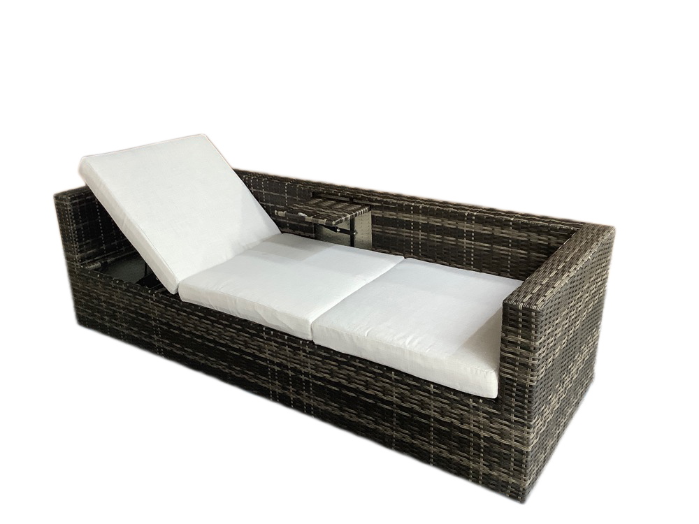 schütte Home & Living Rattan Multifunktionslounge 13-tlg. mit Auflagen hellgrau K/D