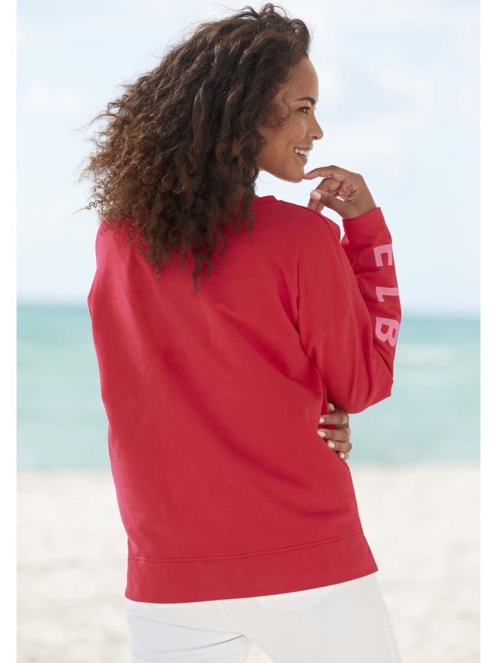 ELBSAND Sweatshirt in rot günstig kaufen