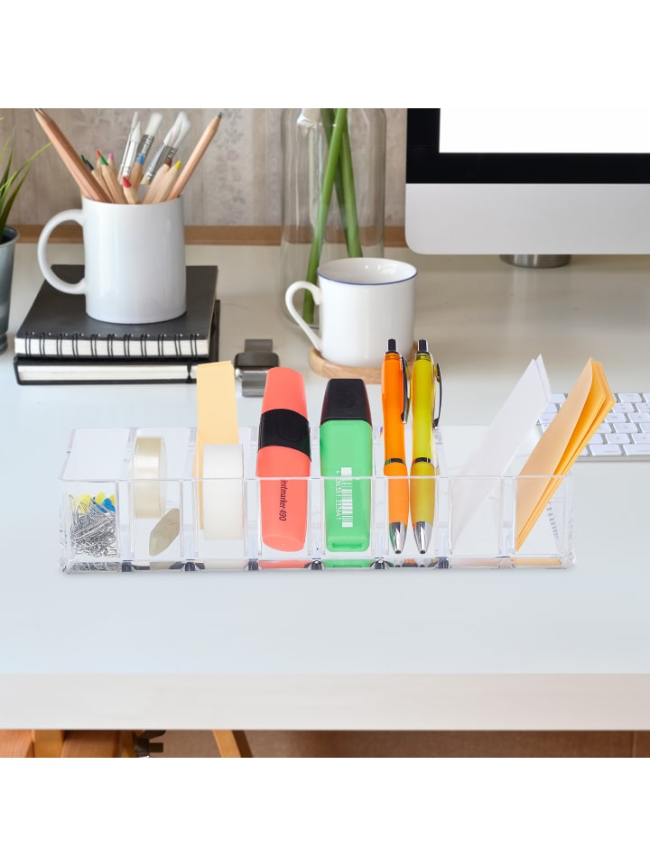 relaxdays Make Up Organizer in Transparent - (B)25,5 x (H)5 x (T)9 cm günstig kaufen onesize