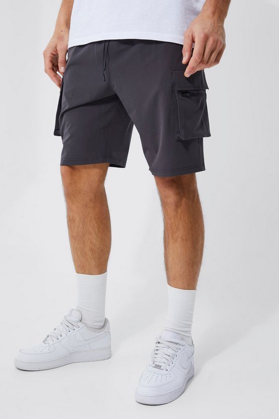 Tall Cargo-Shorts mit 4-Way Stretch und elastischem Bund