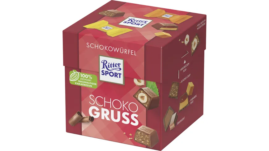 RitterSport Schokowürfel Schokogruss 176G Box 176 g