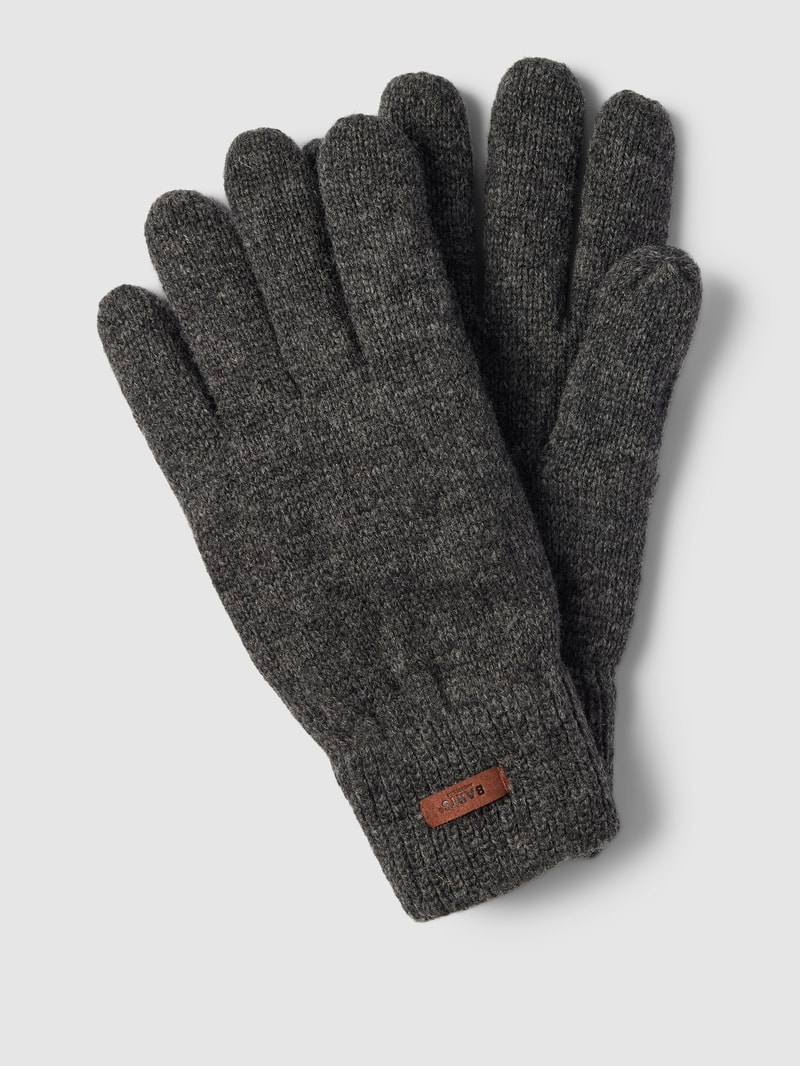 Handschuhe mit Label-Detail Modell 'HAAKON' in anthrazit