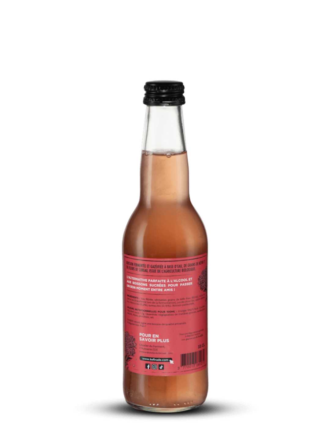 Kéfirade : Kéfir de fruit à la fleur de sureau bio - Gueule de joie 0° |  33 cl